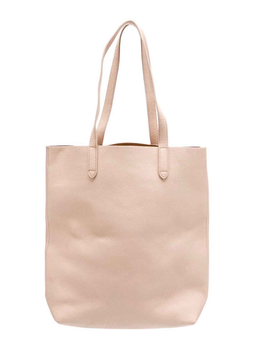 Cuyana Blush Nude Leather Tote